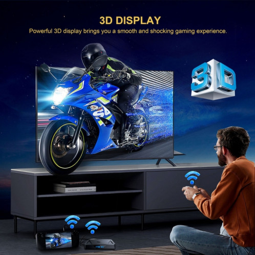 Décodeur Internet X96Q Pro+ Cortex-A55 Android 14 Octa-core CPU 4K HD, RAM : 4 Go + 32 Go () SH802A816-011